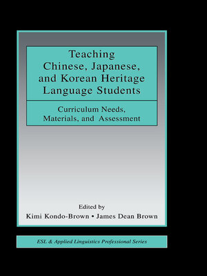 cover image of Teaching Chinese, Japanese, and Korean Heritage Language Students